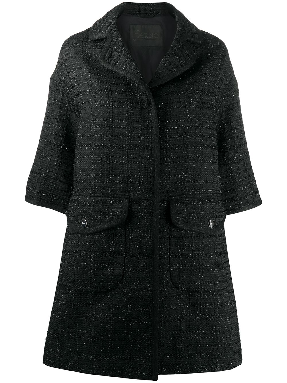 Herno Tweed jas - Zwart