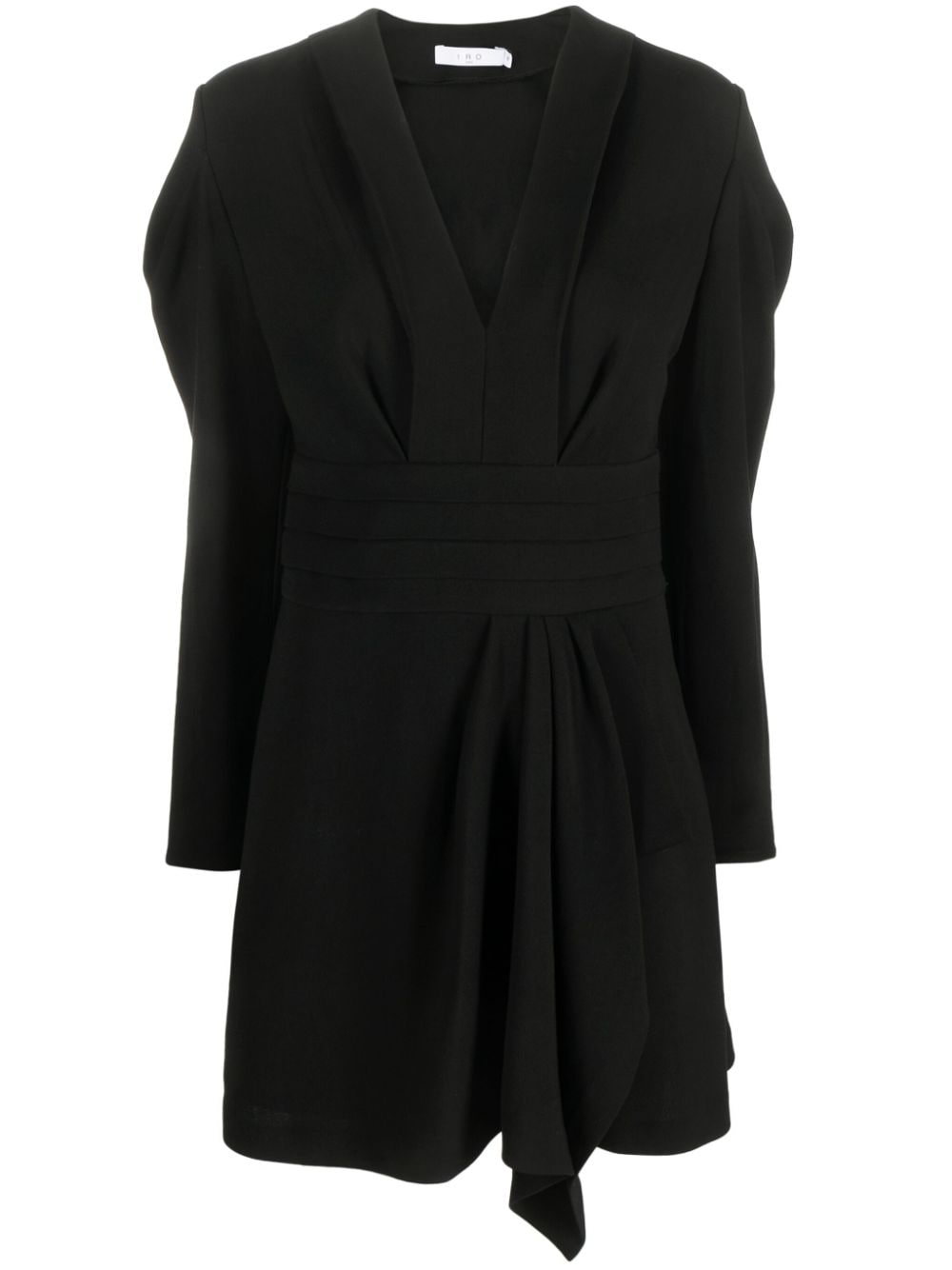 IRO Jimilia mini-jurk met V-hals - Zwart