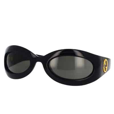 Iconische Gucci zonnebril Gg1247S 001 Gucci , Black , Dames