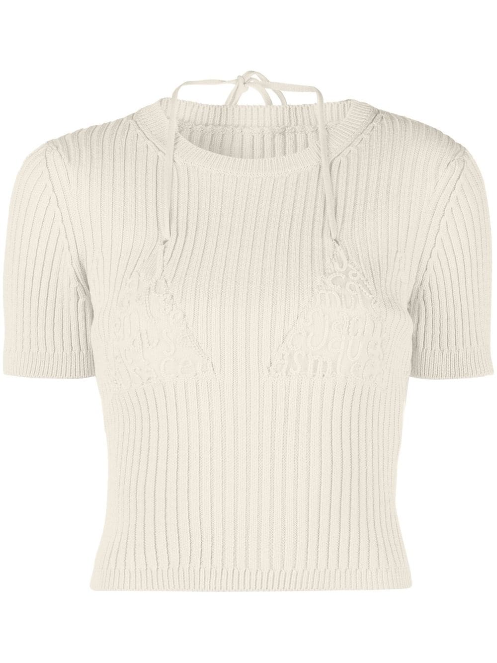 Jacquemus Cropped top - Beige