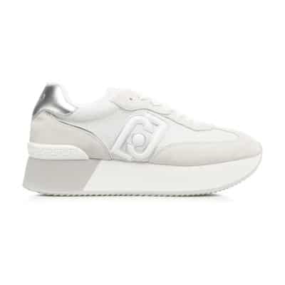 Logo Platform Sneakers Liu Jo , White , Dames