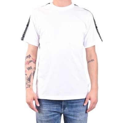 Luxe Heren T-Shirt - Stijlvol Duurzaam Versace Jeans Couture , White , Heren