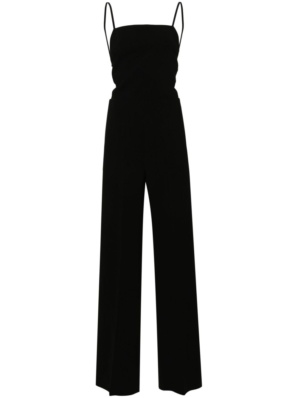 Max Mara Jumpsuit met wijde pijpen en open rug - Zwart