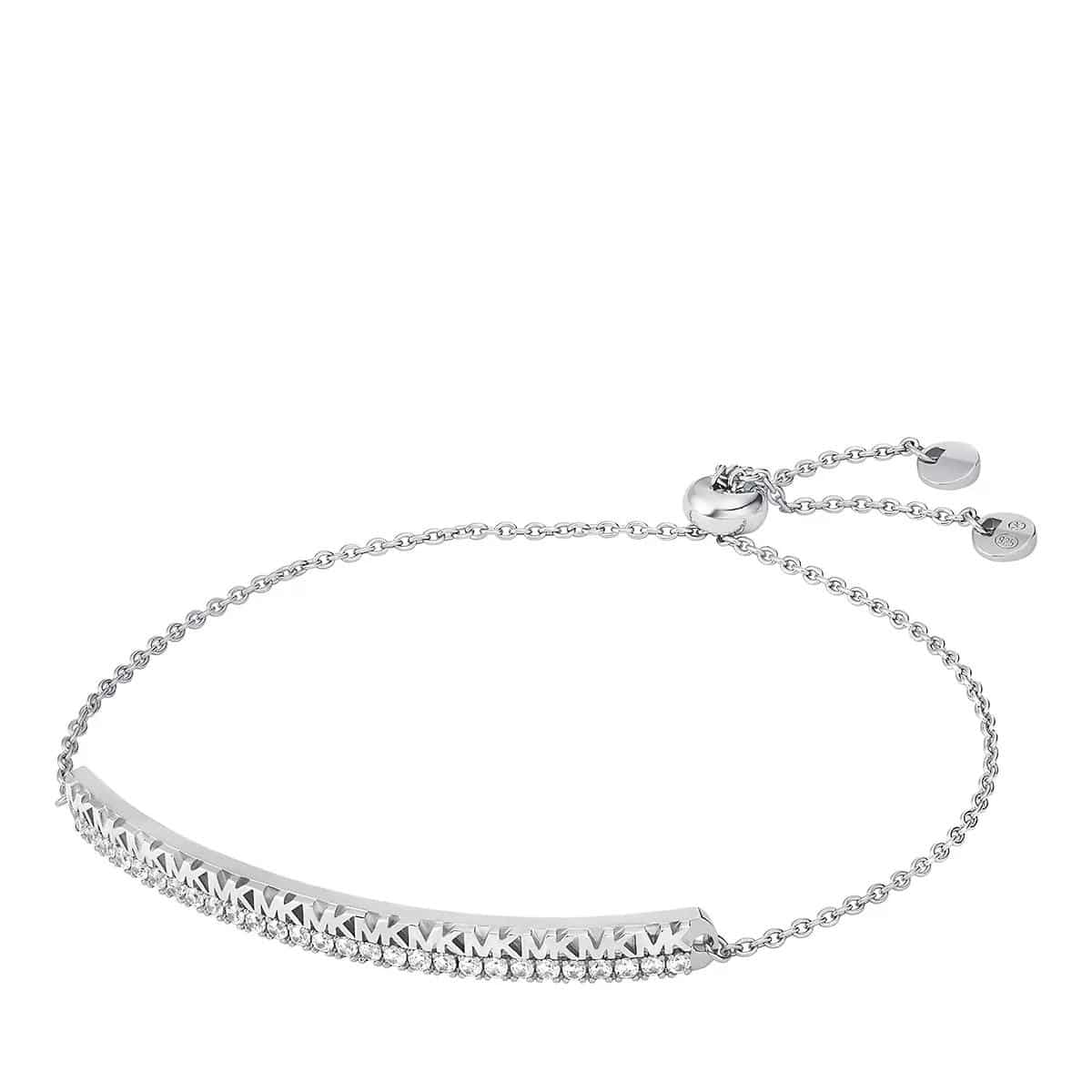 Michael Kors Armbanden - Monogram Bar Slider Bracelet in silver