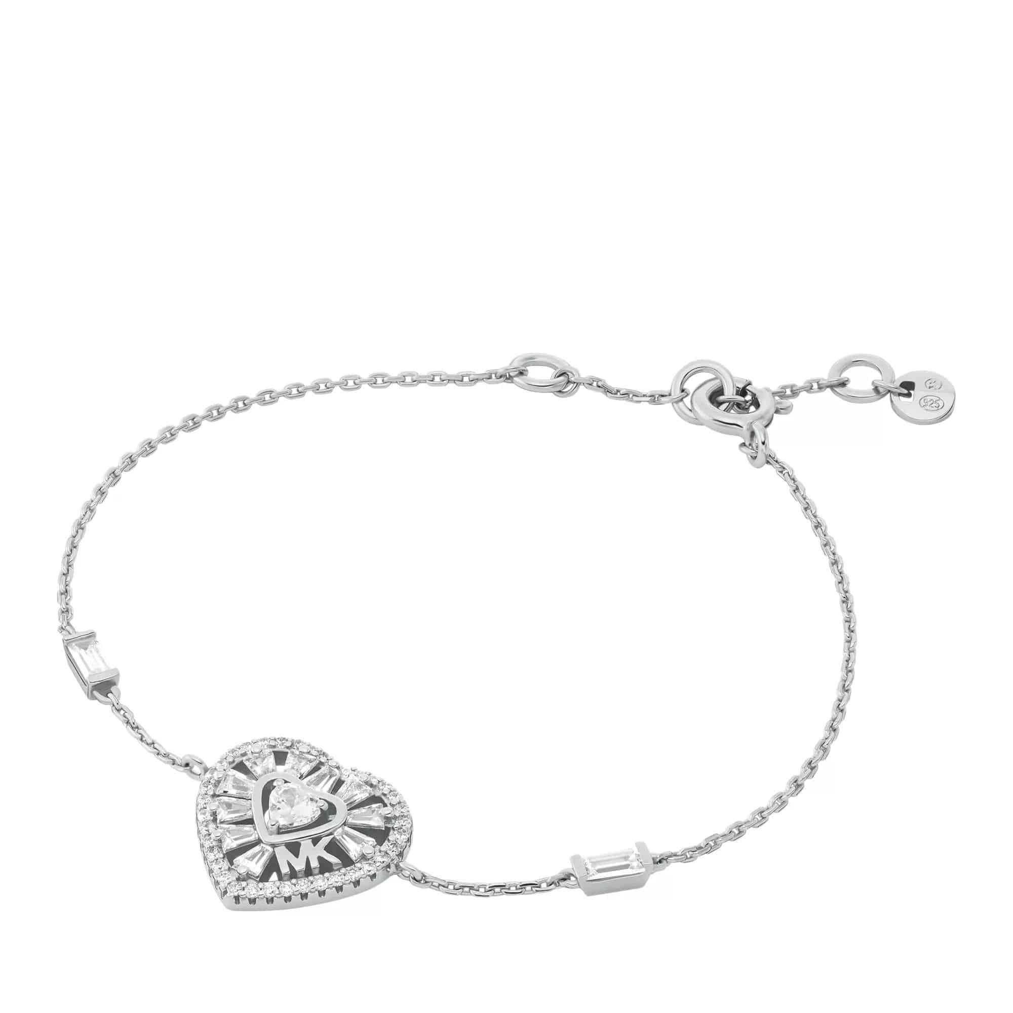Michael Kors Armbanden - Tapered Baguette Heart Line Bracelet in silver