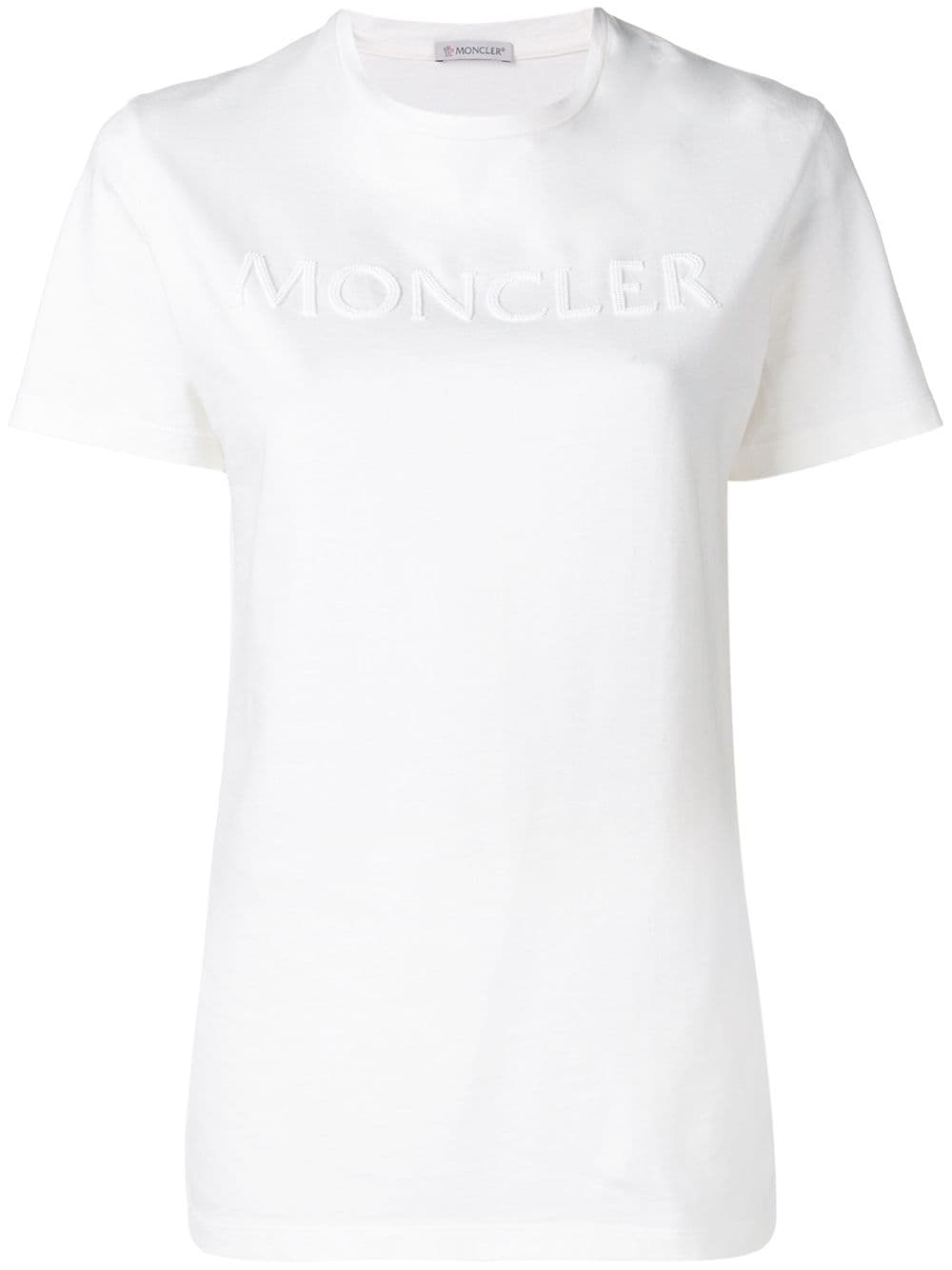 Moncler T-shirt met logo van kralen - Wit