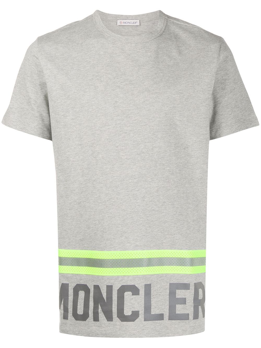 Moncler T-shirt met logoprint - Grijs