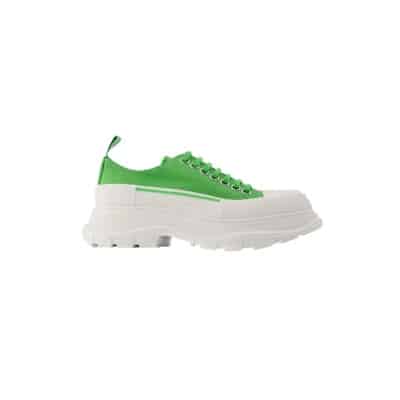 Multicolor Leren Sneakers Alexander McQueen , Green , Dames