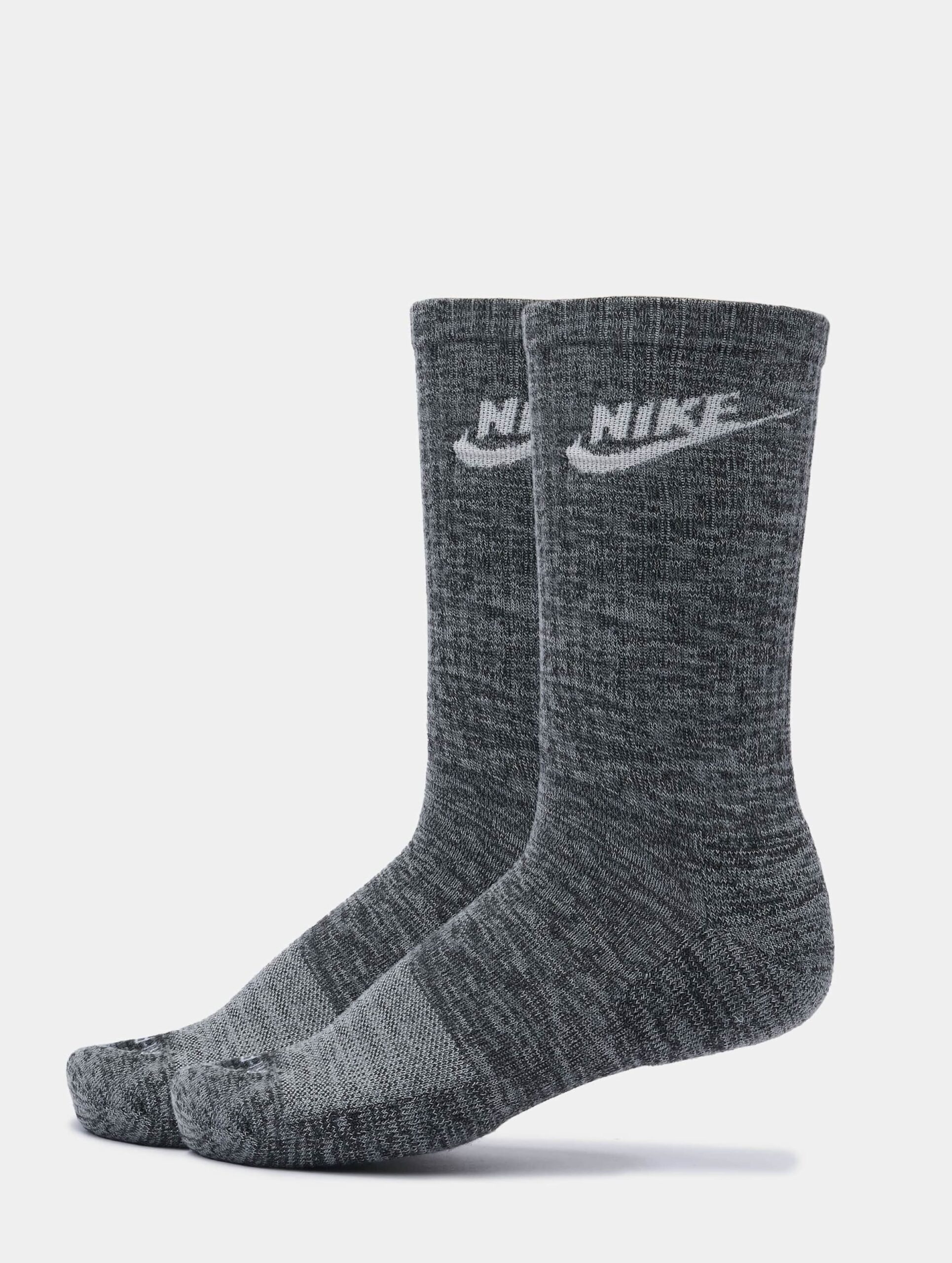 Nike Everyday Plus Cush Crew 2 Pack Socks Unisex op kleur zwart, Maat S