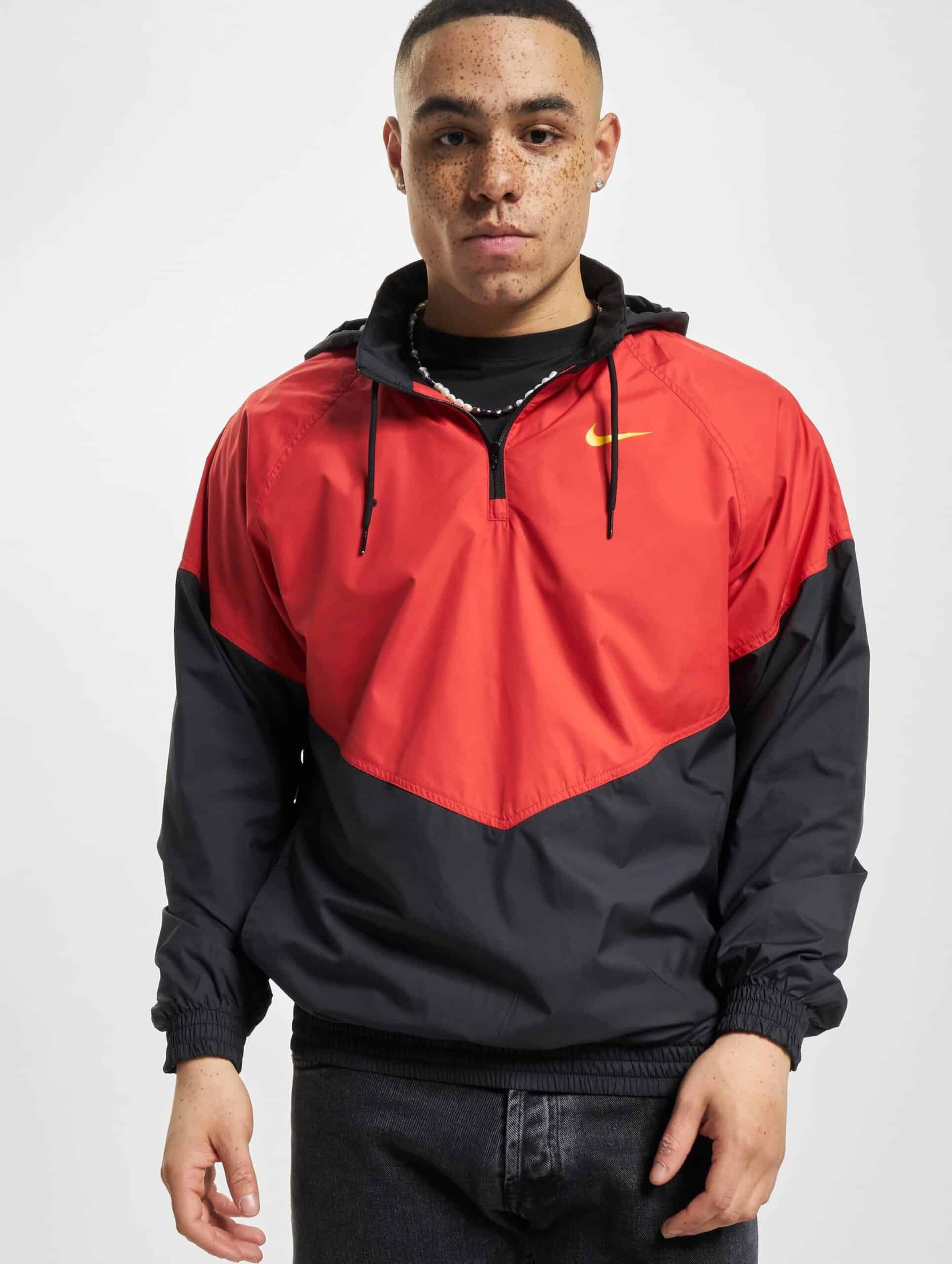 Nike Jordan Shield Sb Freizeitjacke University Red/Black Xs Sweatshirt Mannen op kleur zwart, Maat S