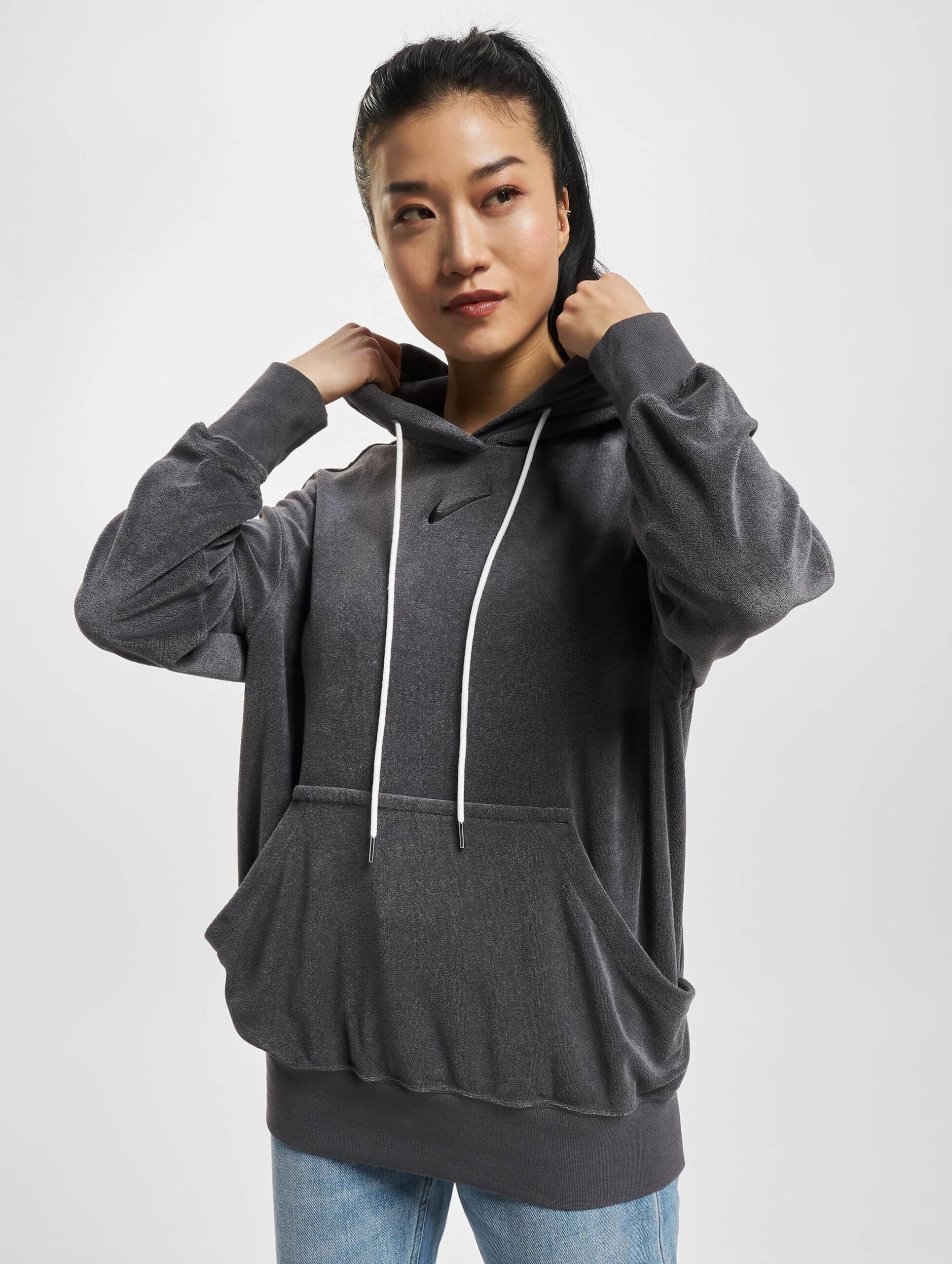 Nike Nsw Hoodie Frauen,Unisex op kleur grijs, Maat L