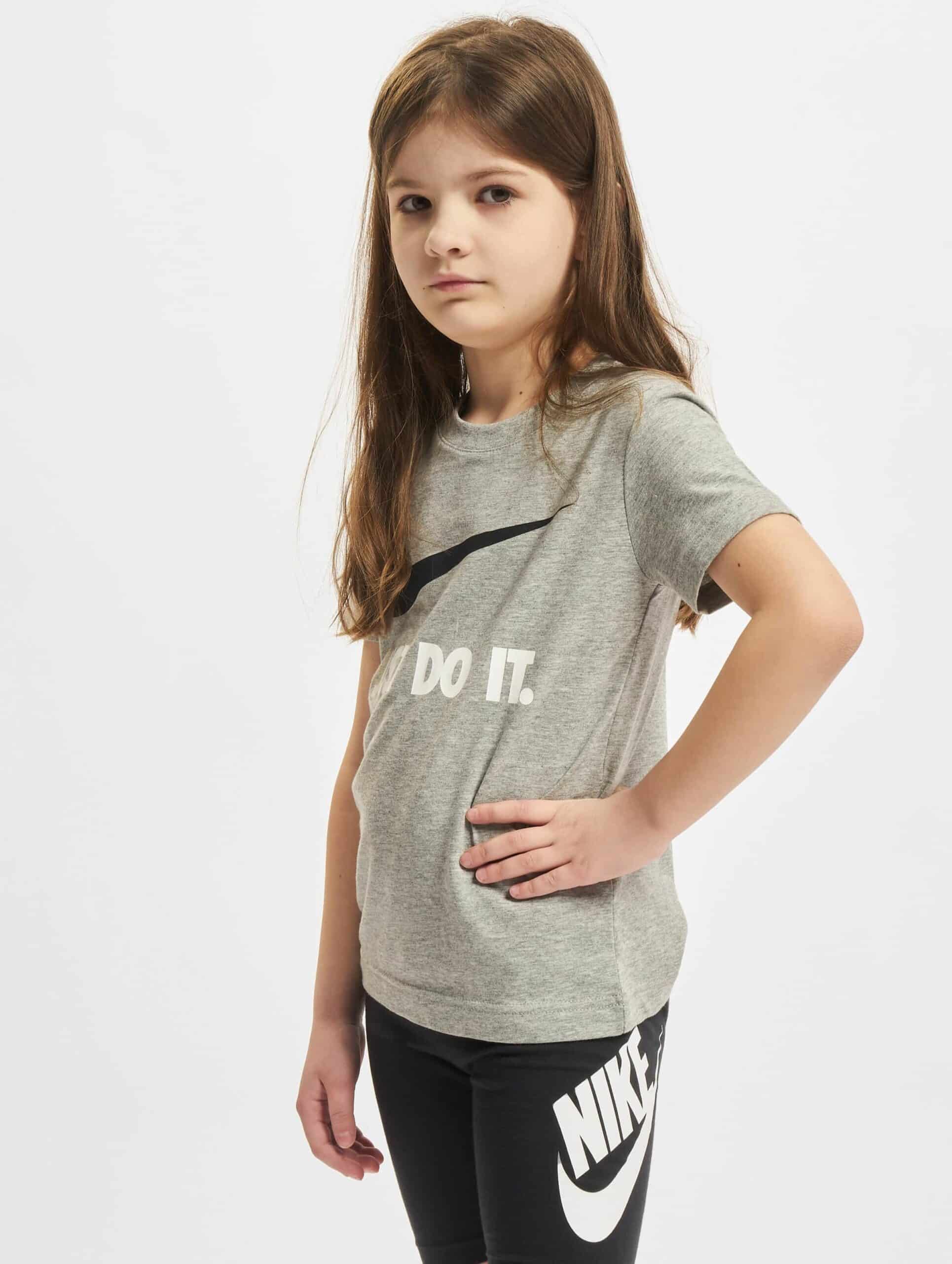 Nike Swoosh JDI T-Shirt Kinder,Unisex op kleur grijs, Maat 23_YEARS