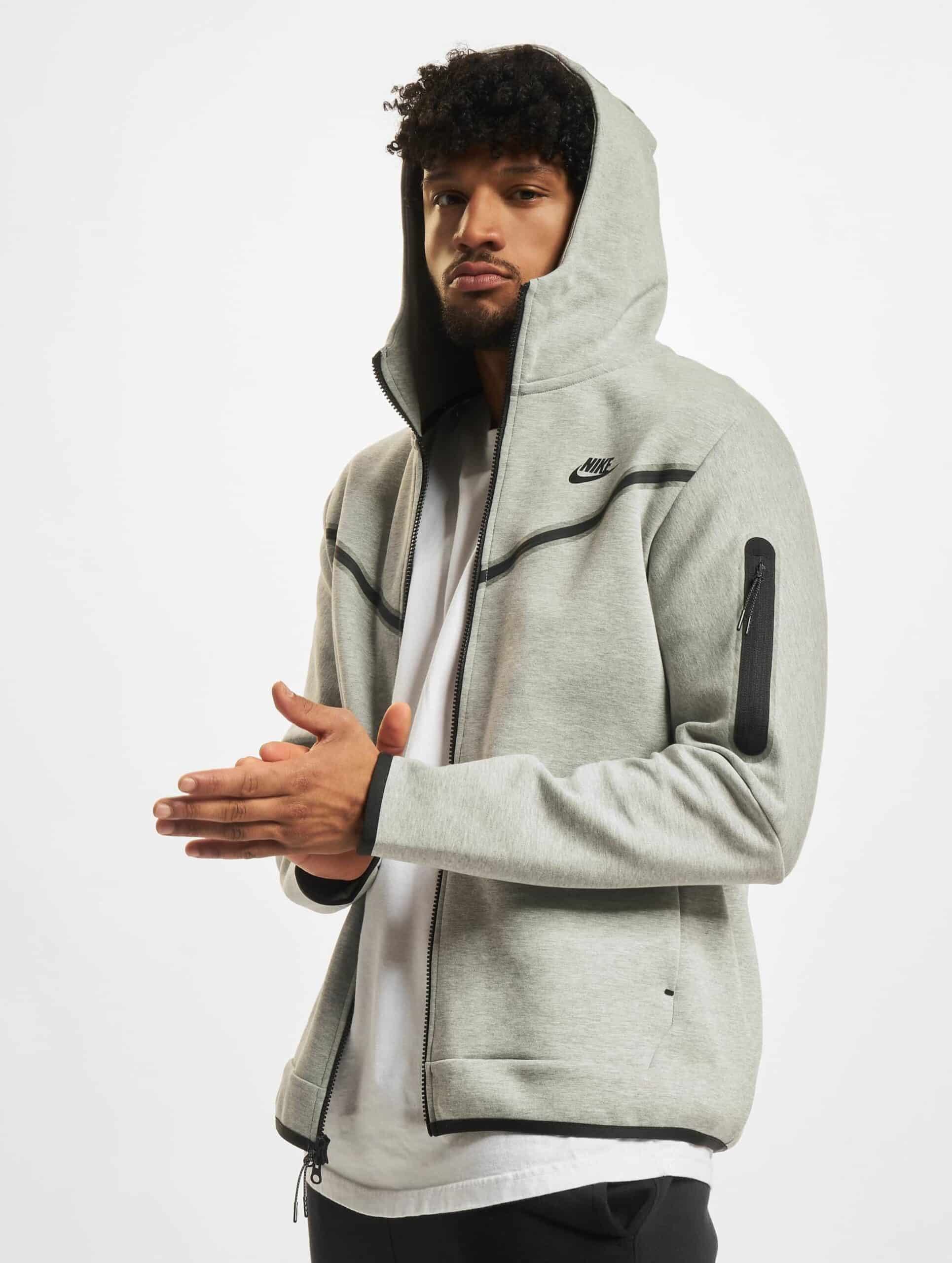 Nike Tech Fleece Fz Wr Zip Hoody Dark Grey Mannen op kleur grijs, Maat 2XL