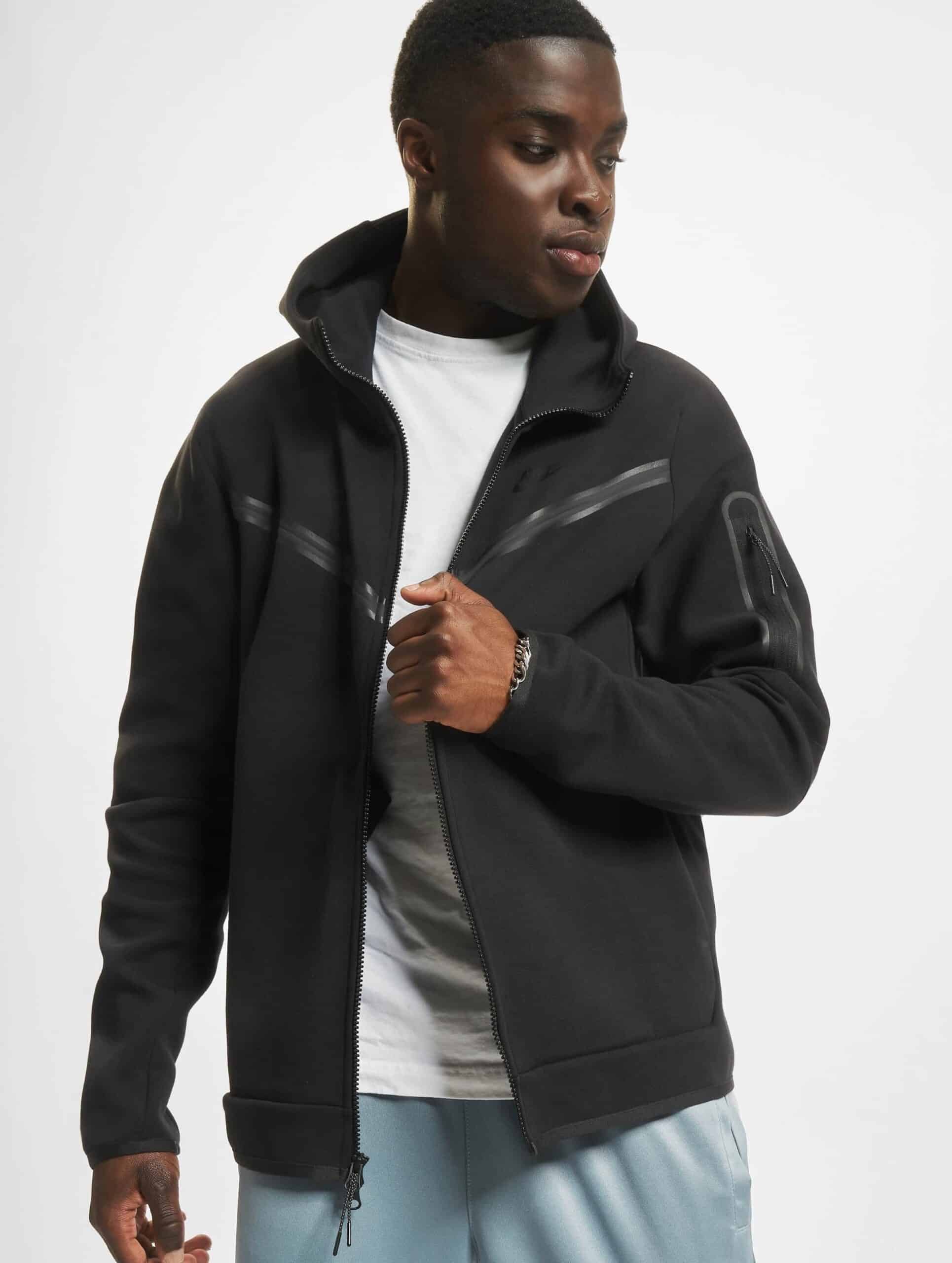 Nike Tech Fleece Fz Wr Zip Hoody Mannen op kleur zwart, Maat XL