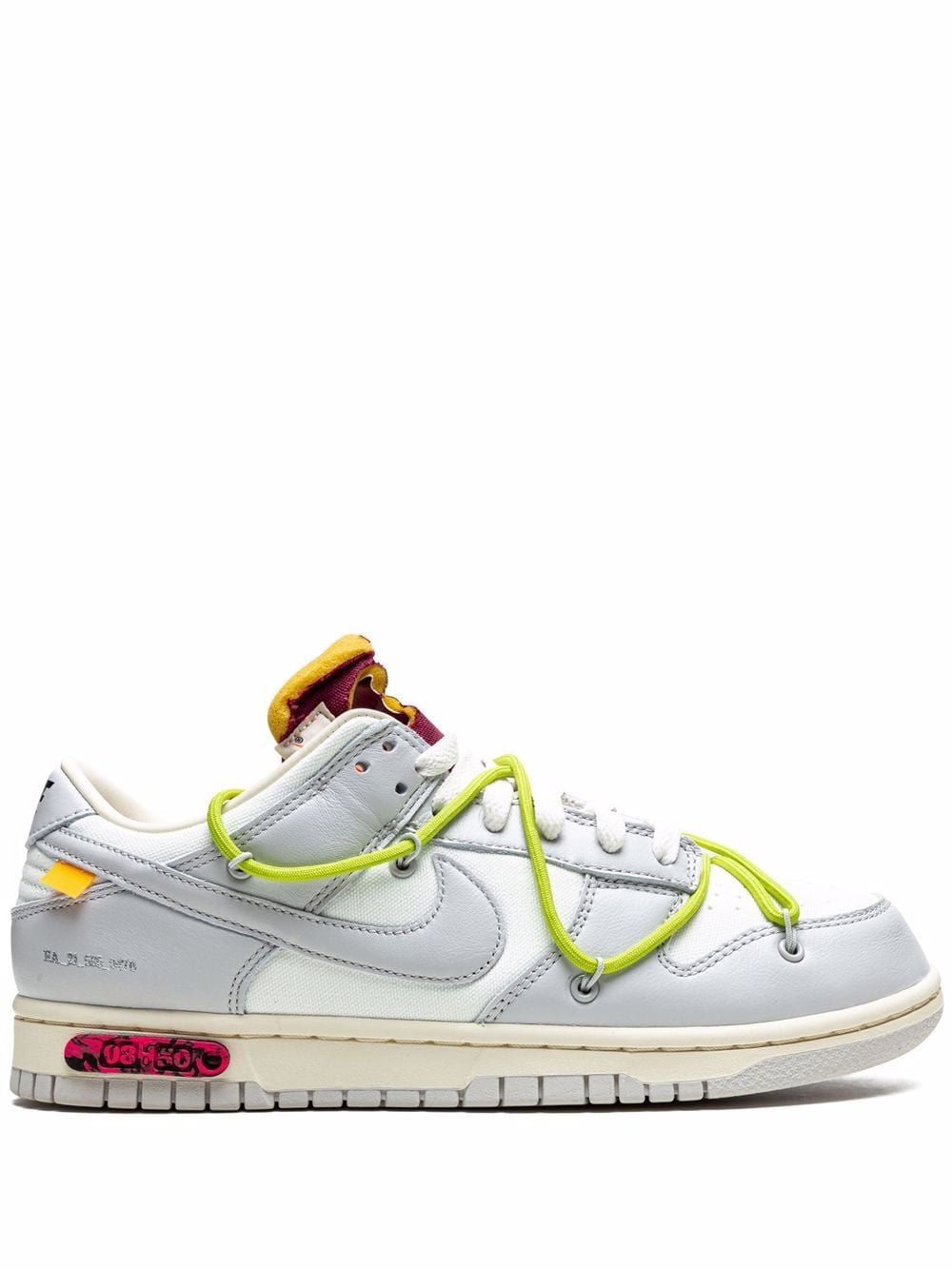 Nike X Off-White "x Off-White Dunk Low ""Lot 08"" sneakers" - Wit