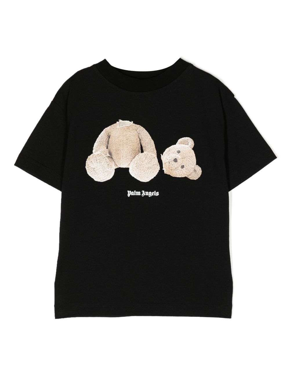 Palm Angels Kids T-shirt met teddybeerprint - Zwart