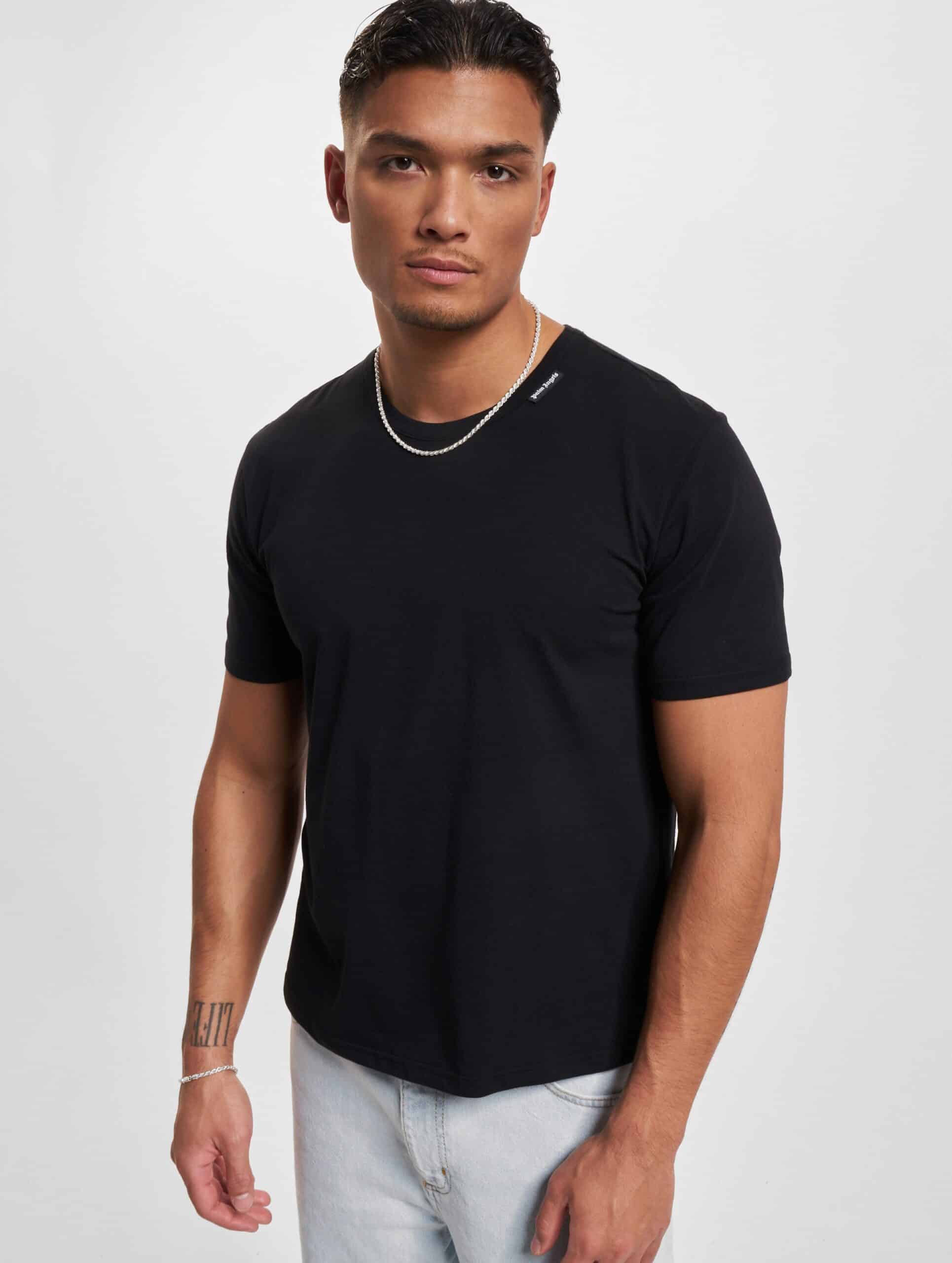 Palm Angels T-Shirt Mannen op kleur zwart, Maat XXS
