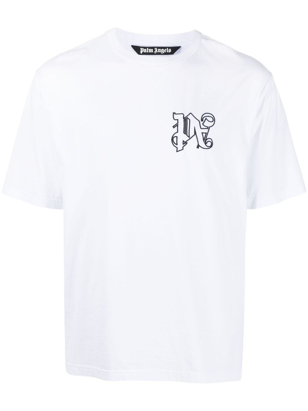 Palm Angels T-shirt met monogram - Wit
