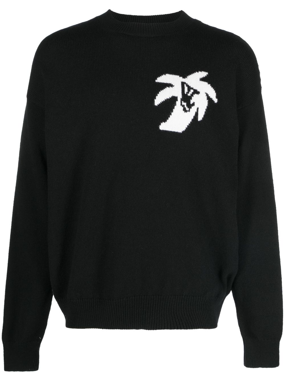 Palm Angels Trui met intarsia-logo - Zwart