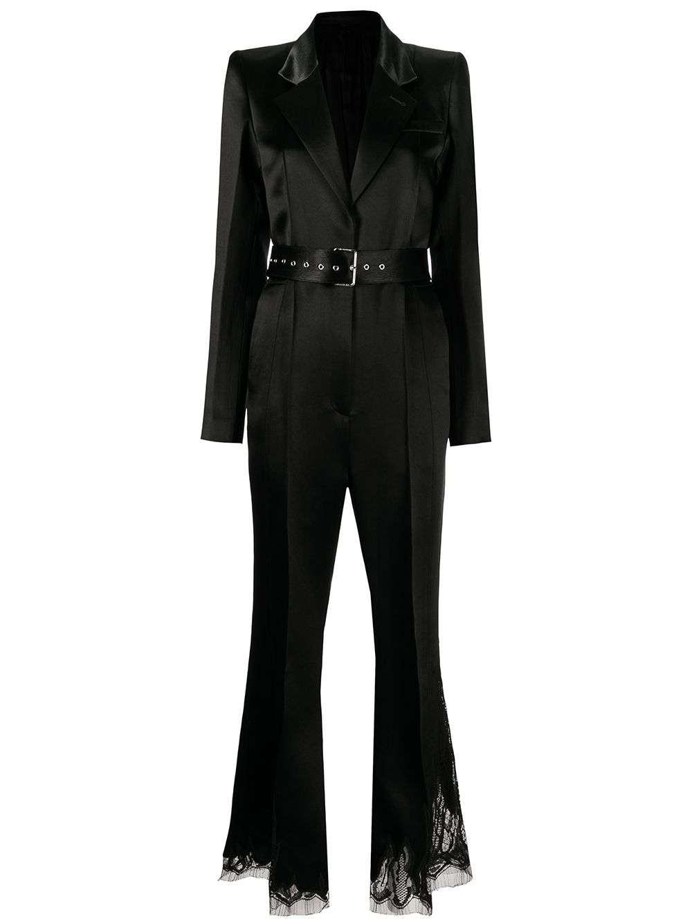 Peter Do Jumpsuit met ceintuur - Zwart