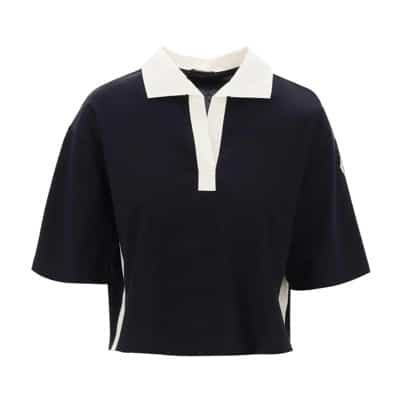 Polo Shirts Moncler , Blue , Dames