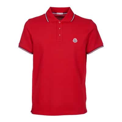 Polo Shirts Moncler , Red , Heren