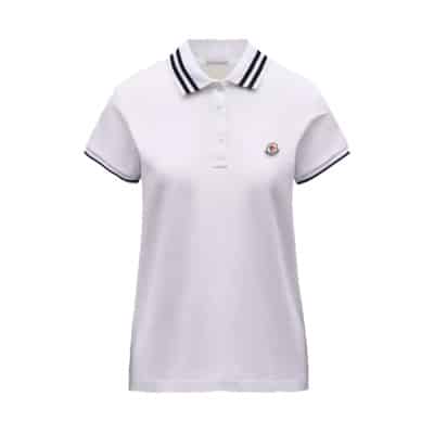Polo Shirts Moncler , White , Dames