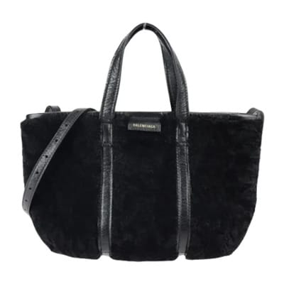 Pre-owned Wool balenciaga-bags Balenciaga Vintage , Black , Dames