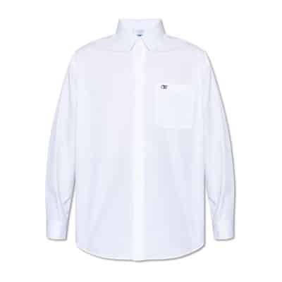 Shirt met logo Off White , White , Heren