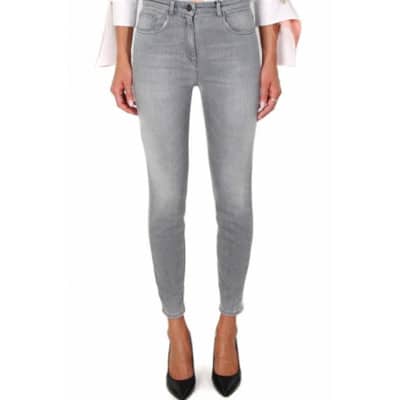 Skinny Jeans in Steengrijs Elisabetta Franchi , Gray , Dames