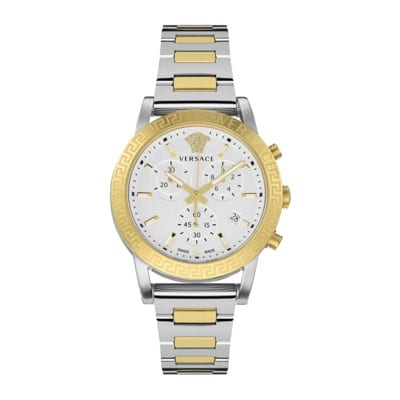 Sport Tech Chronograaf Horloge Versace , Yellow , Dames
