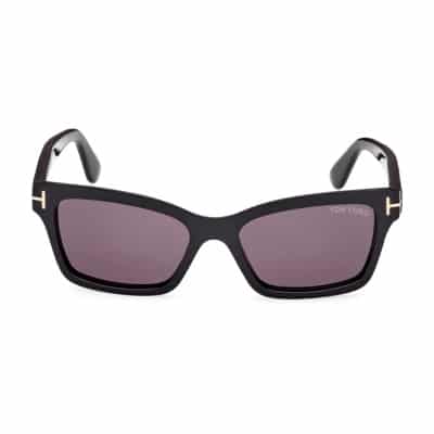 Squadrata Nero Lucido Zonnebril Tom Ford , Black , Dames