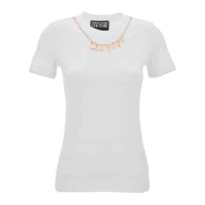 Stijlvolle T-shirt van Versace Jeans Couture Versace Jeans Couture , White , Dames