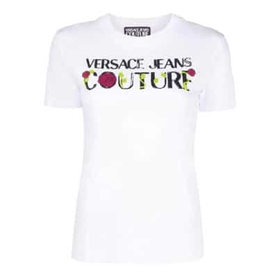 Stijlvolle T-shirt van Versace Jeans Couture Versace Jeans Couture , White , Dames