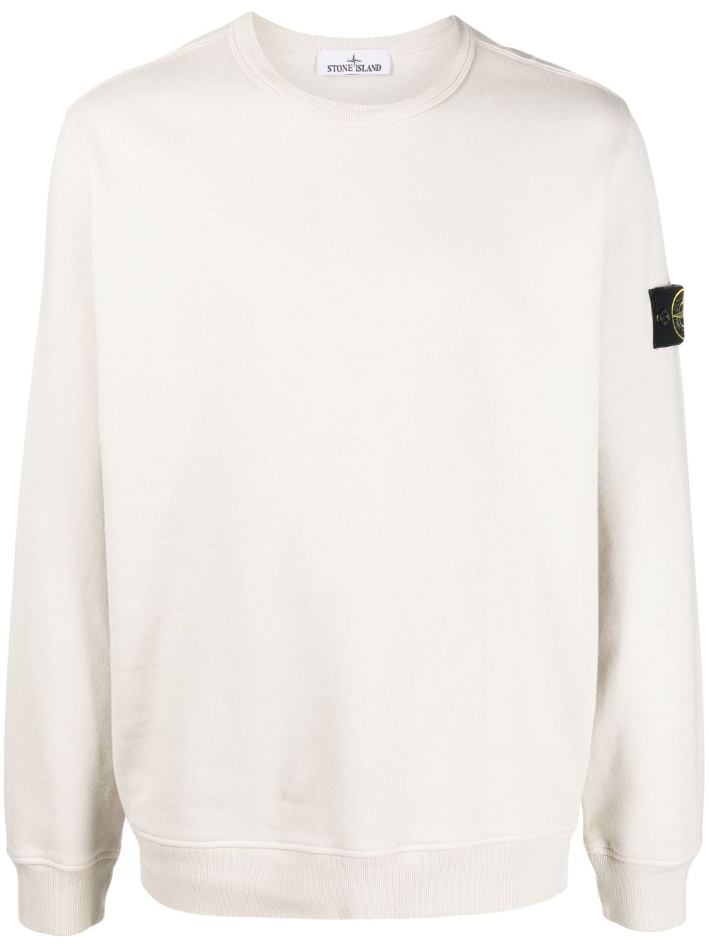 Stone Island Sweater met Compass-logopatch - Beige