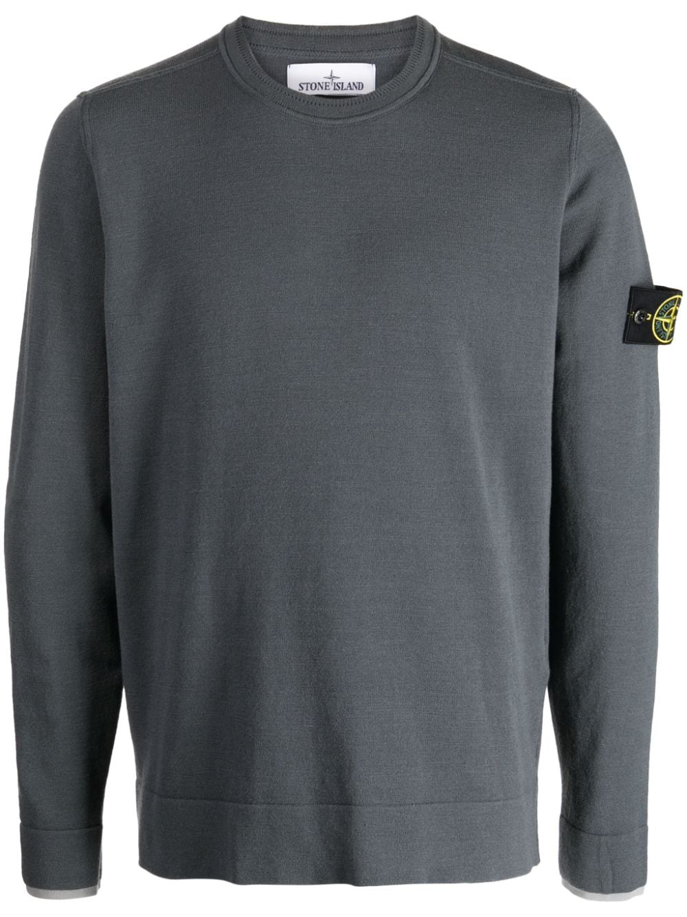 Stone Island Sweater met Compass-logopatch - Grijs