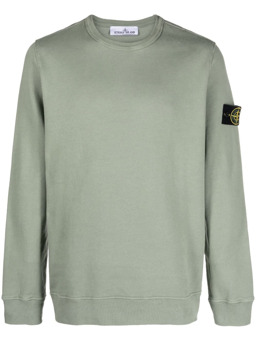 Stone Island Sweater met logopatch - Groen