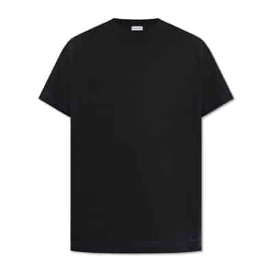 T-shirt met patch Burberry , Black , Heren