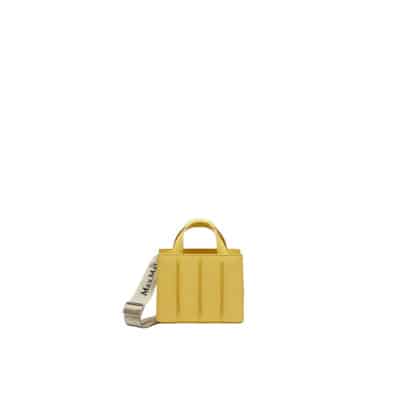 Trendy Whitney Mini Leren Tas Max Mara , Yellow , Dames