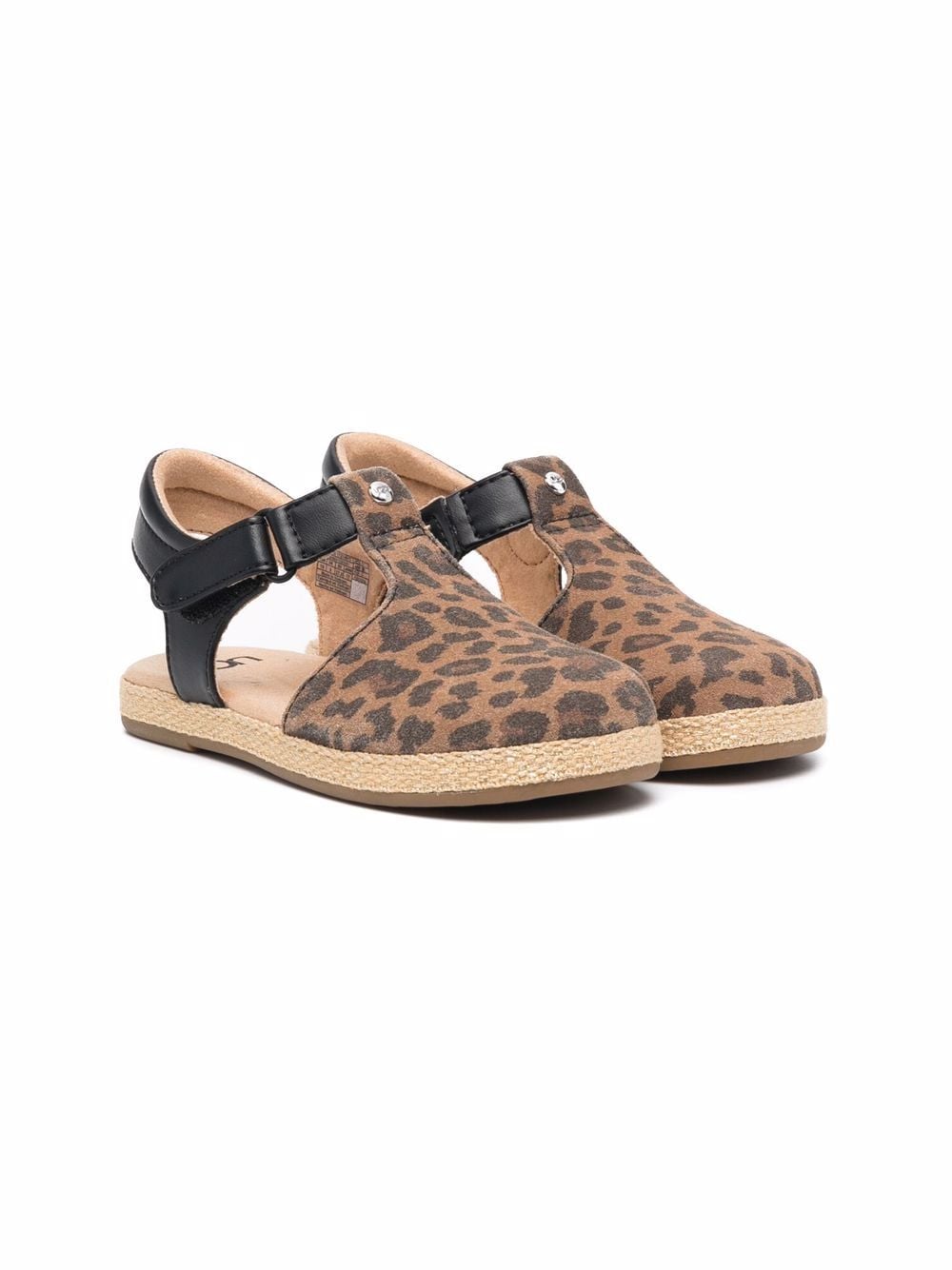 UGG Kids Emmery sandalen met luipaardprint - Bruin