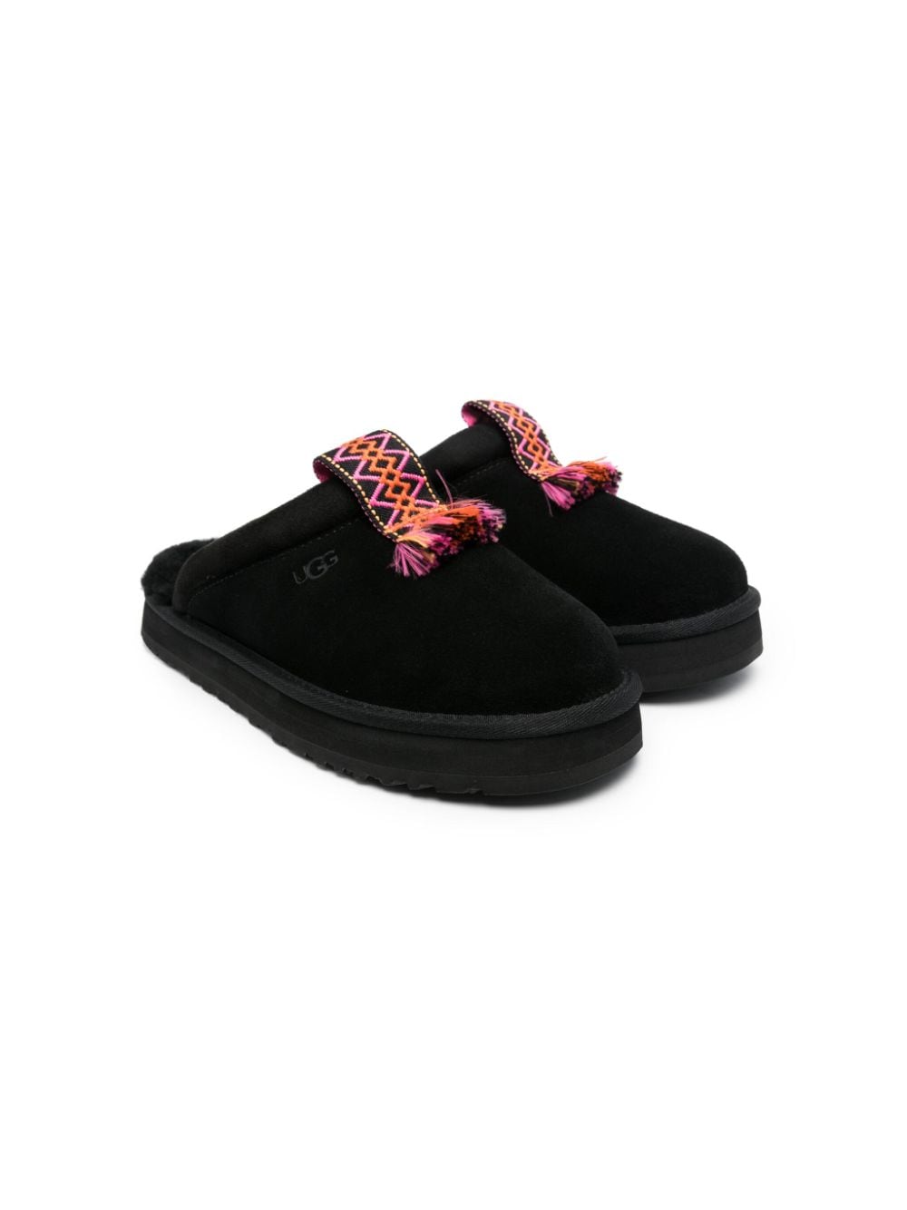 UGG Kids Tazz suède slippers - Zwart