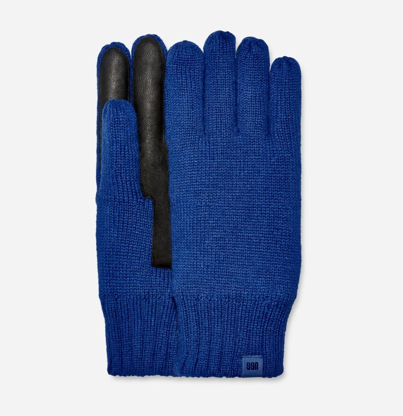 UGG® Gebreide handschoen in Night Sky, Maat L/XL, Polyester/Katoen