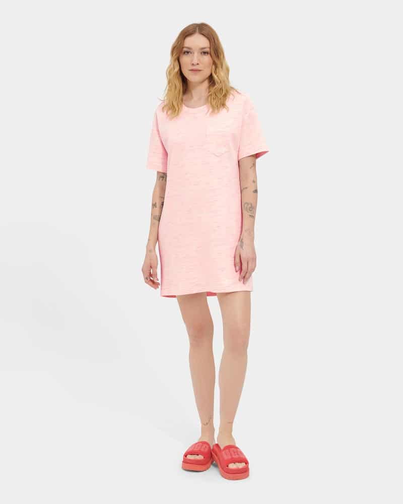 UGG® Nadia T Shirt Dress for Women in Nimbus Neon Melange, Size Large