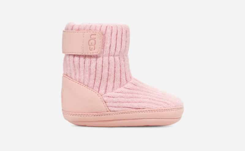 UGG® Skylar Slipper in Pink, Size 0.5, Leather