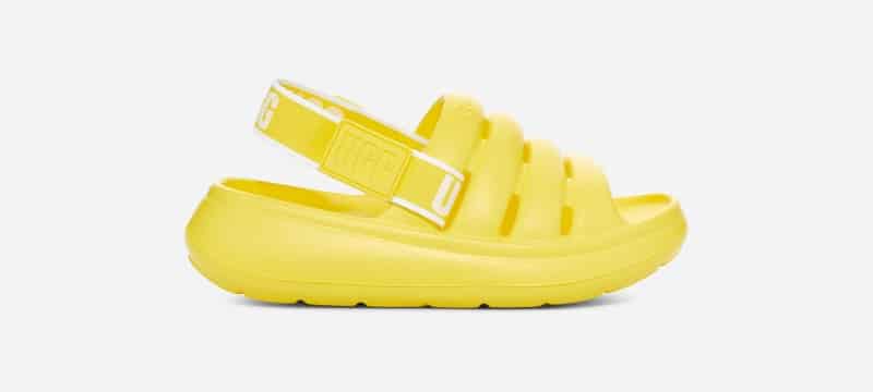 UGG® Sport Yeah Slide for Kids in Sunny Yellow, Size 2