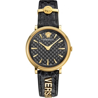 V Circle V Circle Ve81010 Horloge Versace , Yellow , Dames