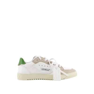 Vintage-geïnspireerde witte en groene sneakers Off White , White , Dames
