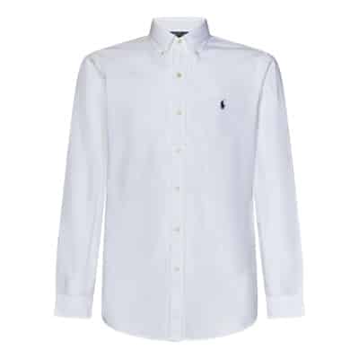 Witte Gestreepte Seersucker Katoenen Overhemd Ralph Lauren , White , Heren