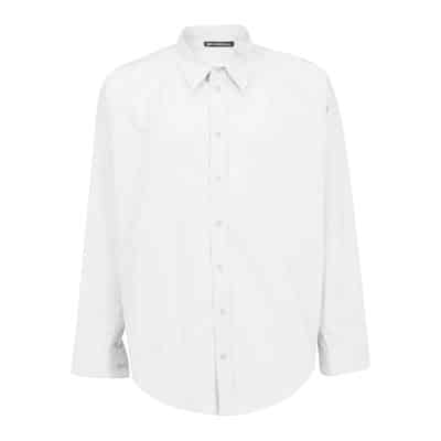 Witte Oversized Katoenen Shirt Balenciaga , White , Heren