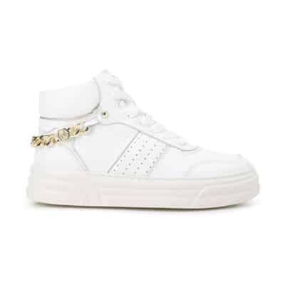 Witte Sneakers met Pinafore Metal Liu Jo , White , Dames